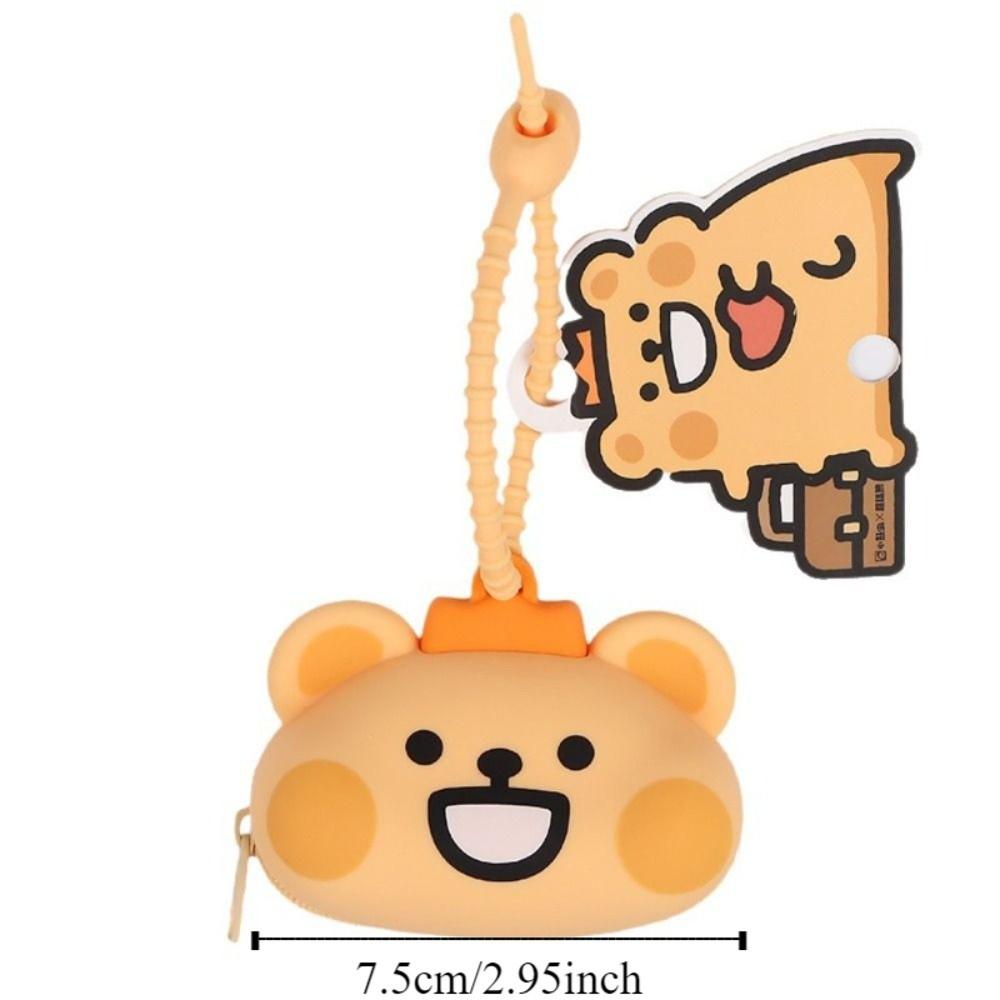 Geldbörse Mini Silikon Schlüsselanhänger Schlüsseletui Cartoon Kopfhörer Aufbewahrungstasche Kinder Mädchen