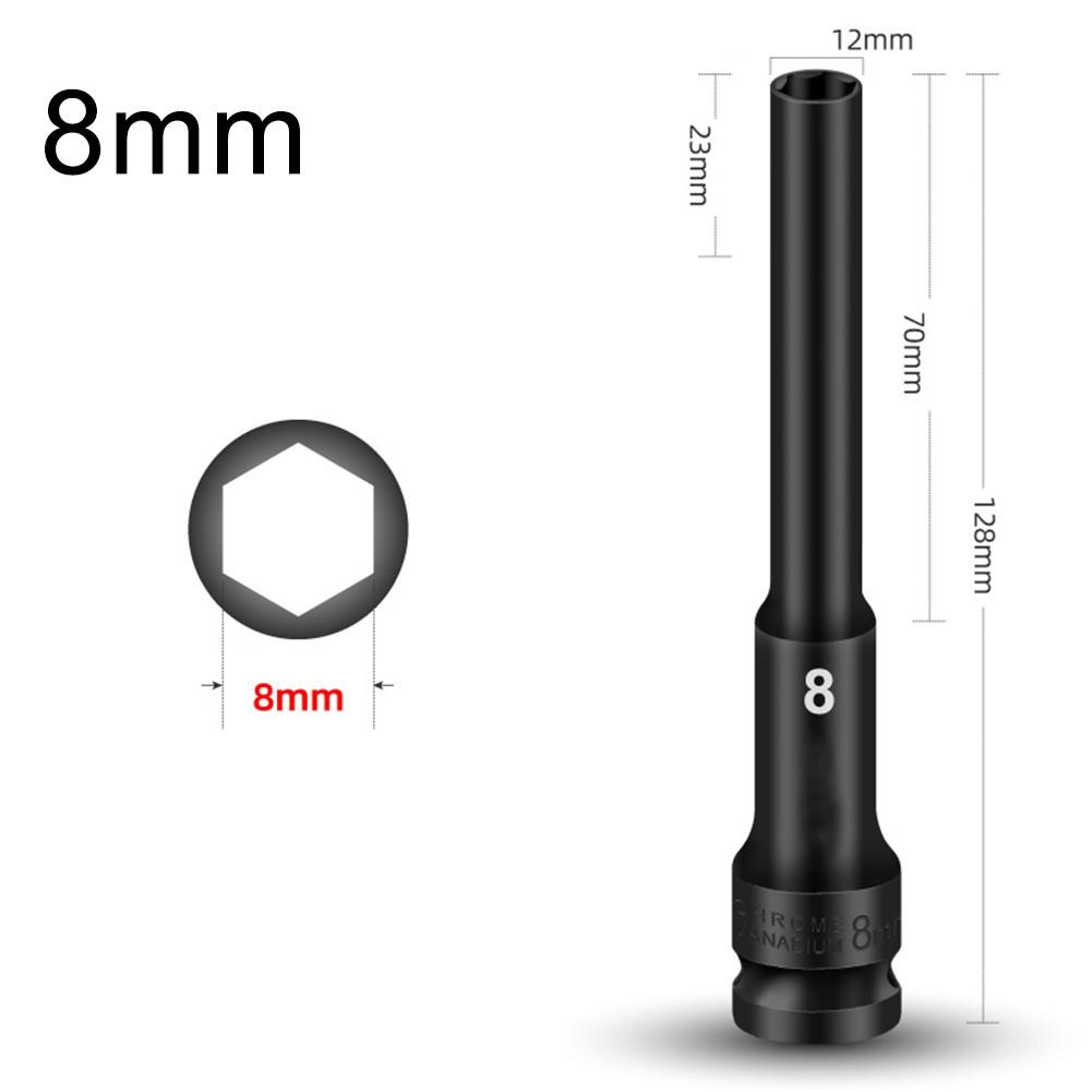 1/2 násuvný rázový utahovák se šestihrannou nástrčkovou hlavou 8-24mm adaptér konvertor klíče