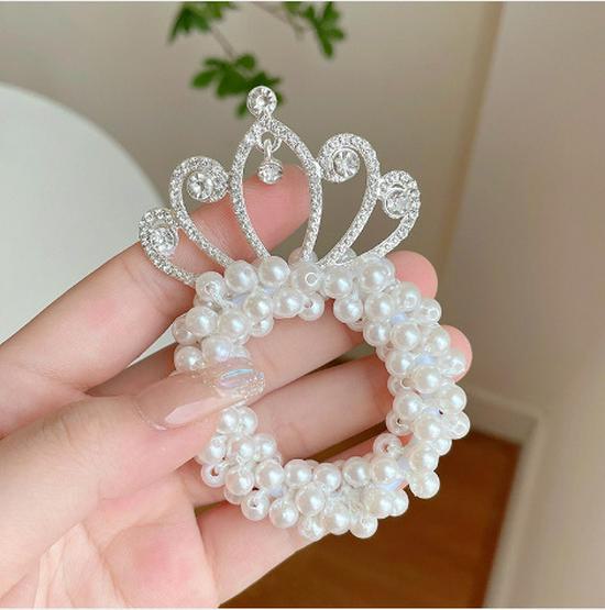 Korean Princess Hair Accessories - Cute Flower Hair Ring for Kids
