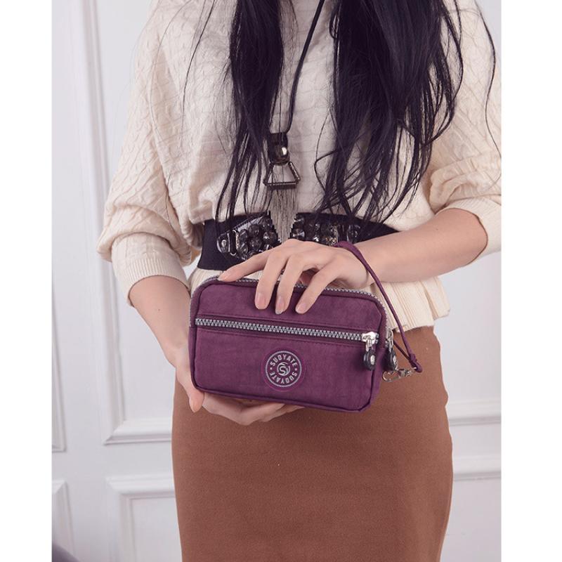 

Women Wallets Nylon Clutch Purse - Wallet, Card Holder, Billfold & Coin Pouch 18 * 11 * 4CM фіолетовий