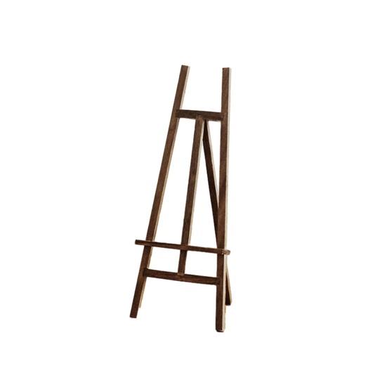 Miniature Easel Stand Solid Wood Realistic DIY Crafts Kids Gifts Toys Studio Furniture 0.05 Dollhouse Scene Ornament Mini