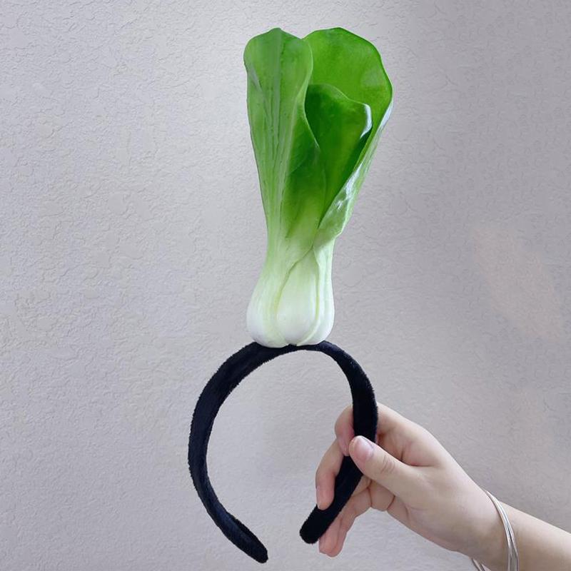 Grappige Gesimuleerde Fruit Groente Haarband Brood Wortel Banaan Haarband Peper Hoofdband Verjaardag Cosplay Halloween Hoofddeksel
