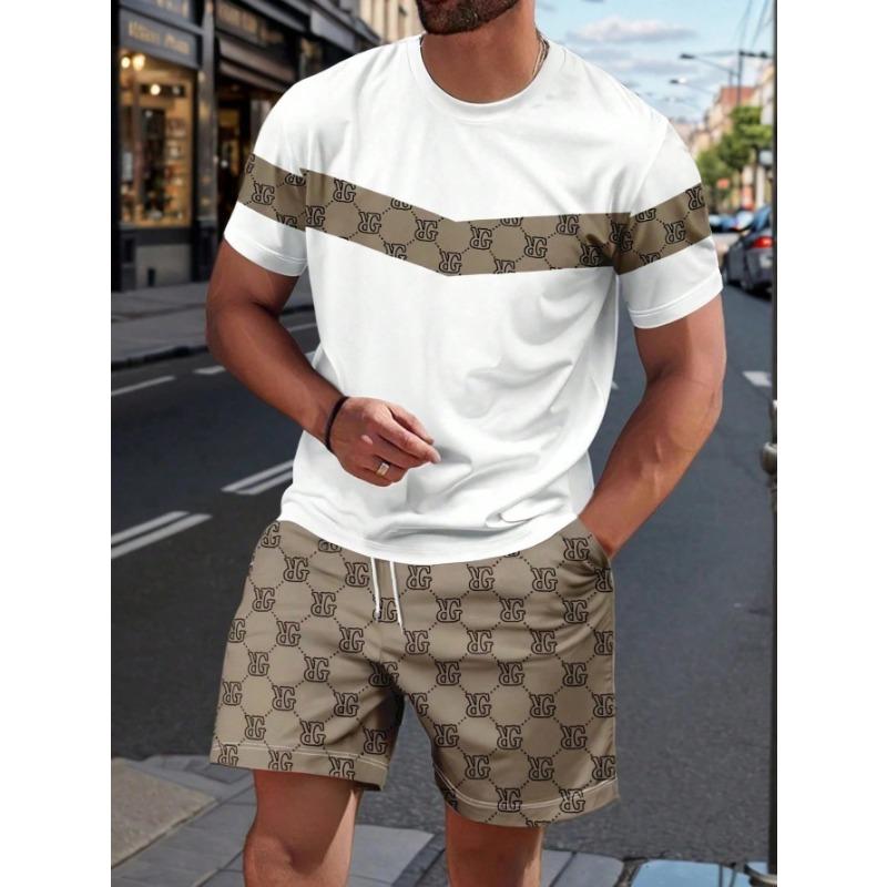 2026 Summer New Men's Suit - 3D Printed Pattern - Breathable Lightweight Comfortable and Fashionable Men's Clothing