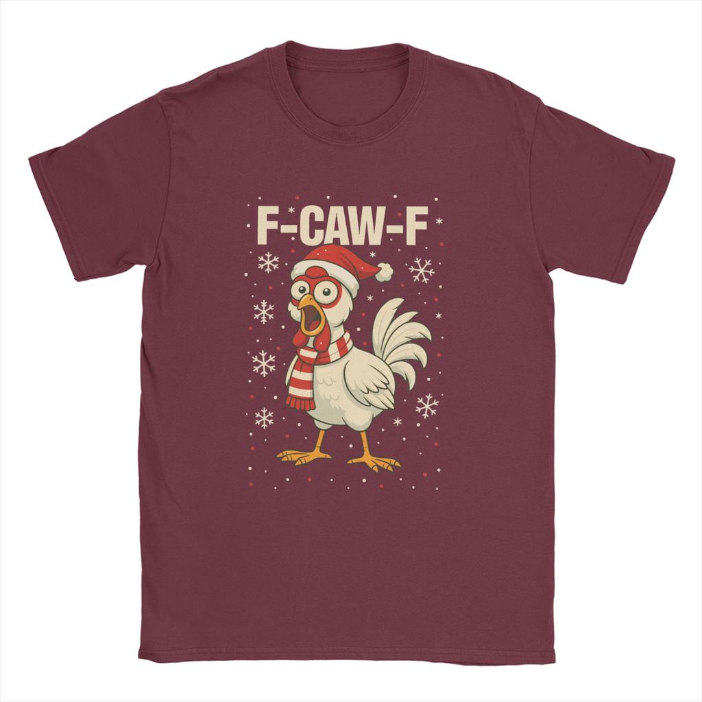 F Caw F Rooster Funny Bird Fcawf Chicken  T-Shirts Men Fashion Cotton Tee Shirt O Neck Short Sleeve T Shirt Plus Size Clothing