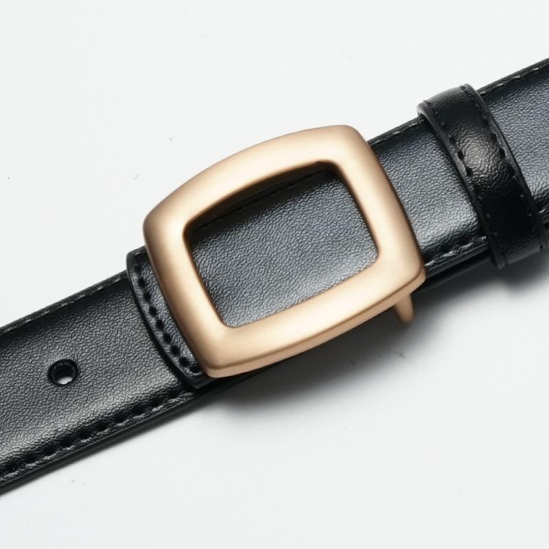 Cowhide Belt for Women Korean Style Fashion Versatile Diamond Inlaid Patent Leather Belt for Women Cowhide Trousers Waist Seal