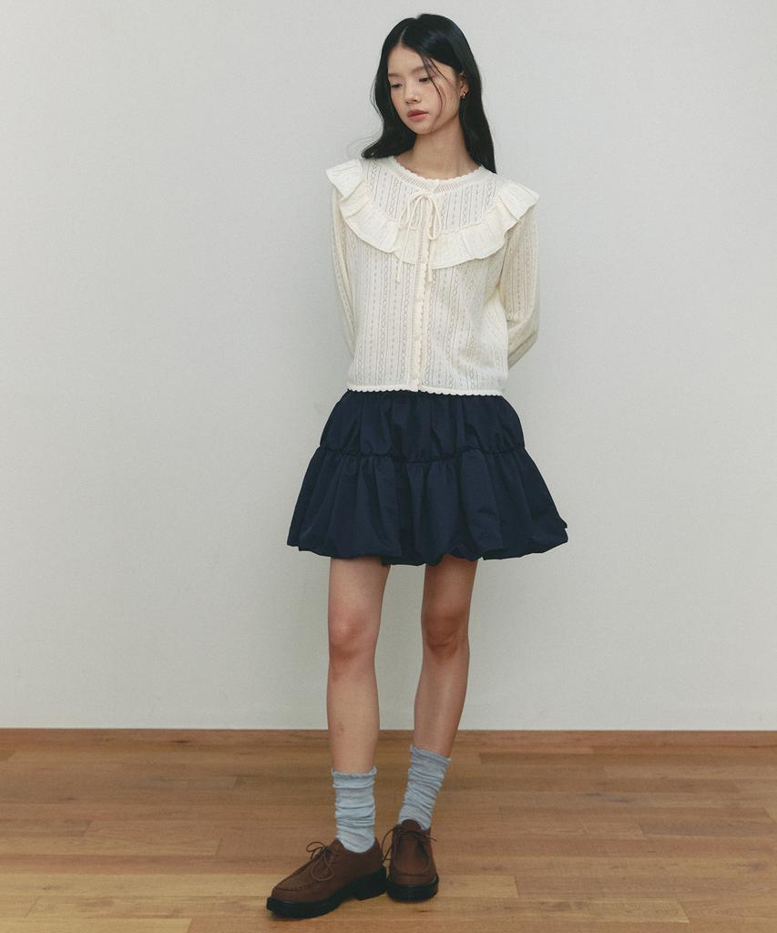 Ceme Shrring Balloon Mini Skirt(Nv)