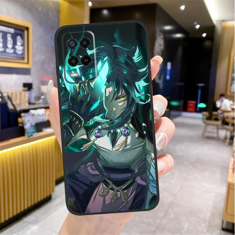 Genshin Impact Xiao Case For Oppo A96 A76 A16 A17 A18 A60 A80 A40 A38 A58 A78 A98 A94 A74 A54 A15 A57 A77 A5 Pro