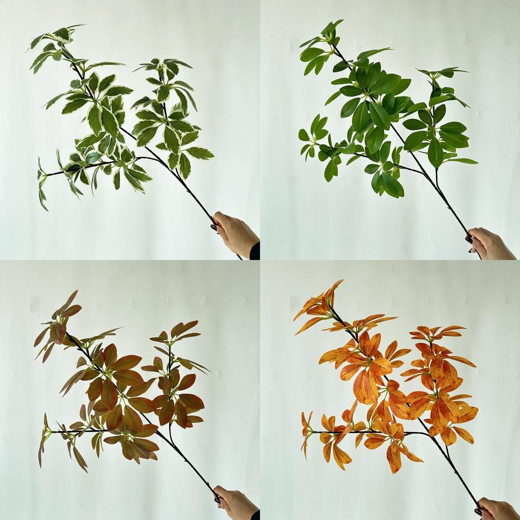 Greenery Artificial Leaf Plant With Silk Print Cloth Home Office Wedding Decor