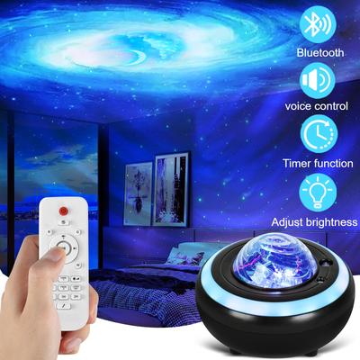 Starry Projector with Bluetooth Speaker Galaxy Night Light for Bedroom 360° Starry Sky & Nebula Projection Remote Control Gift