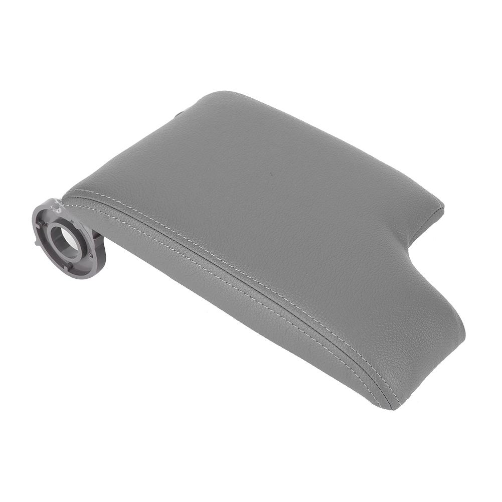 Car Center Console Armrest Cover Pad Cushion Fits for E46 1999 2004Gray