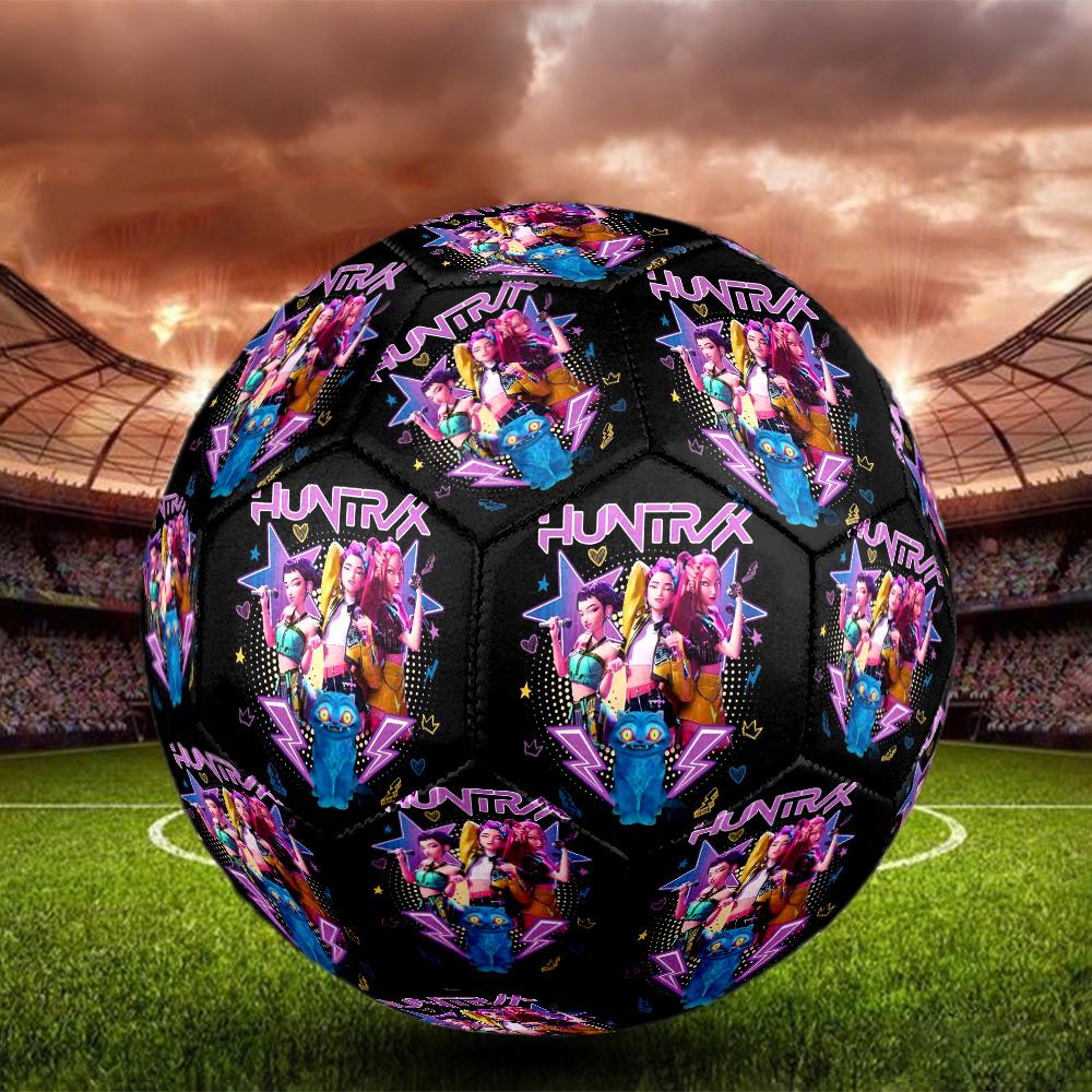K-pop Soccer Ball Size 5 Football Machine Sewn Indoor/Outdoor Training and Matches Ideal for Soccer Enthusiasts