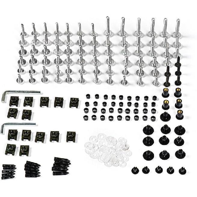 Fairing Complete Bolts Kit Screws for Kawasaki ZX-6R ZX6R 636 2017 2018 2019 2020 2021 2022 2023 Aluminum Fasteners Hardware Clips