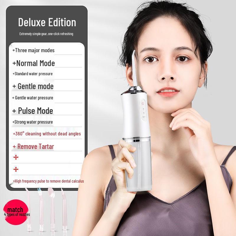 Portable Electric Oral Irrigator: Home Water Flosser for Teeth Cleaning and Gap Spraying