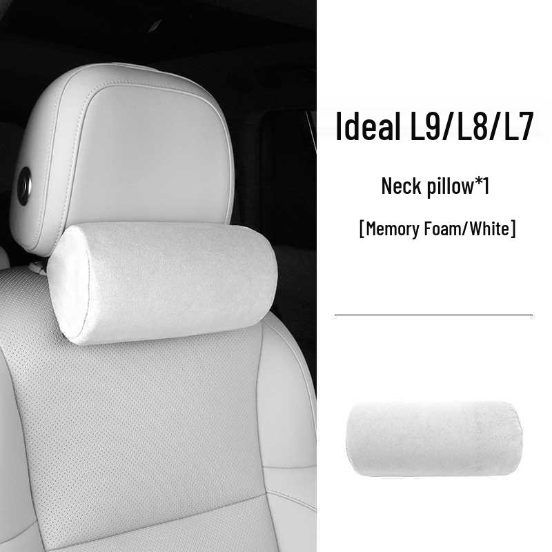 Poduszka pod zagłówek i podparcie lędźwiowe do Li Auto L7 L8 L9 - Pianka z pamięcią kształtu do ochrony szyi w fotelikach samochodowych, Kompatybilna z NIO i Baoshi