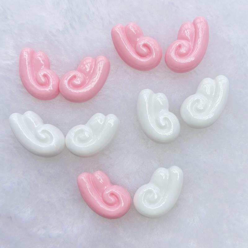 

20pcs/lot kawaii resin Mini Little wings flat back cabochons For Hair Bow Centers DIY Scrapbooking Decor E81