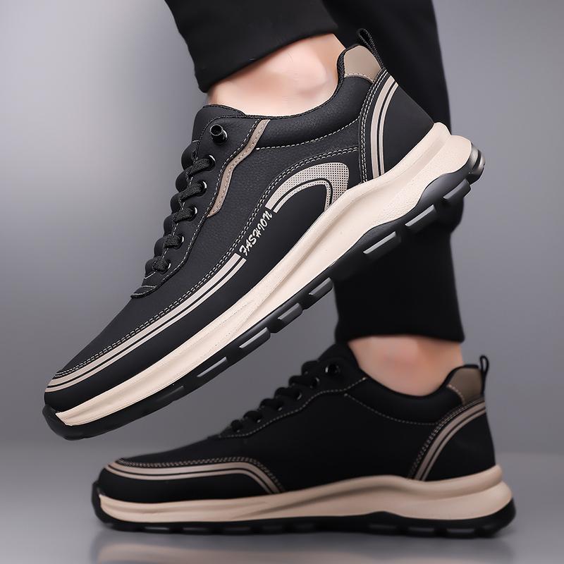 Lace-Up Men's Vulcanize Shoes Male Breathable Casual Shoes Comfortable Outdoor Male Shoes Spring Autumn Mens Sneakers