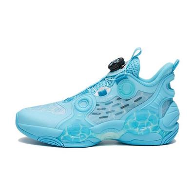 Zapatillas de Baloncesto Asimétricas 2 Simples Cómodas Antideslizantes Duraderas de Caña Media para Niños Zapatillas de Baloncesto para Niños Azul Mercurio 312321102H-5