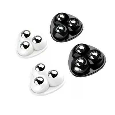4pcs Paste Universal Wheel No Noise Self Adhesive Universal Pulley Rotating Wheels For Trash Can Bottom Kitchen Small Appliances