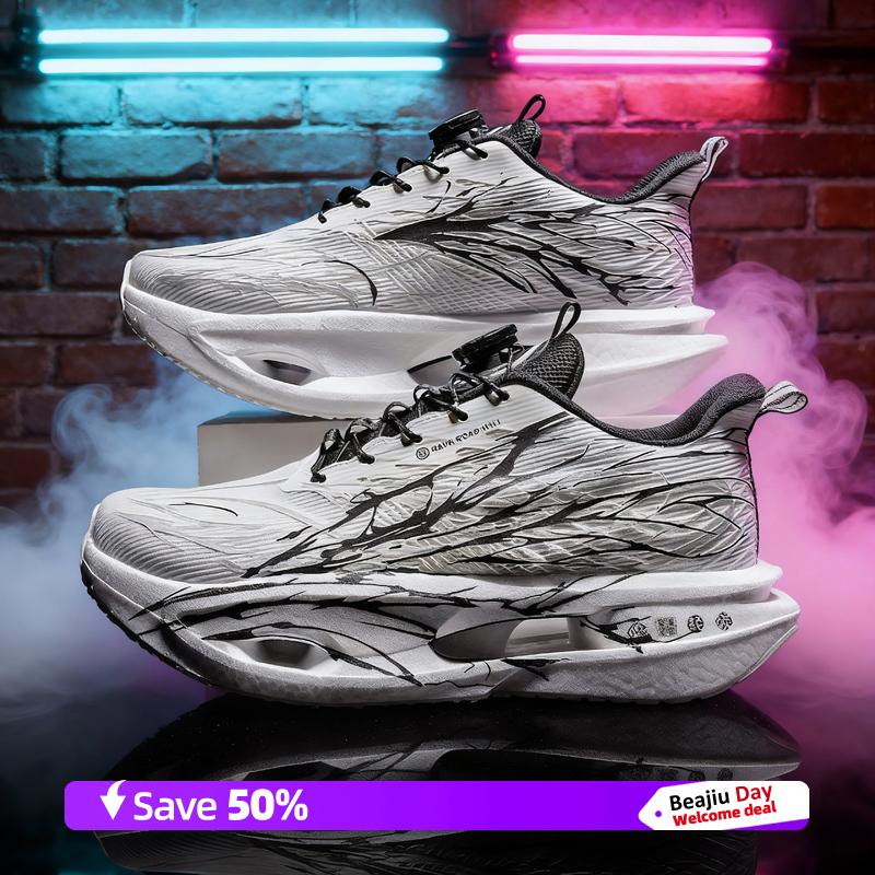 

Carbon Plate Men Running Shoes Marathon Speciality Sports Breathable Lightweight Women s Comfortable Nonskid Leisure Sneakers 45