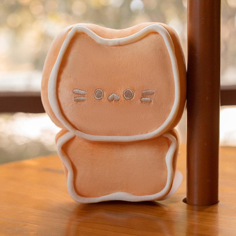 

Cute Butter Cat Cake Doll Plush Toys Children s Cat Pillow Doll Bag Pendant Keychain 12cm pendant