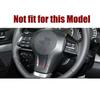 3PCS Carbon fiber Steering wheel button trim For Subaru outback Legacy 2010-2014