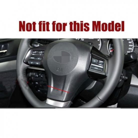 3PCS Carbon fiber Steering wheel button trim For Subaru outback Legacy 2010-2014