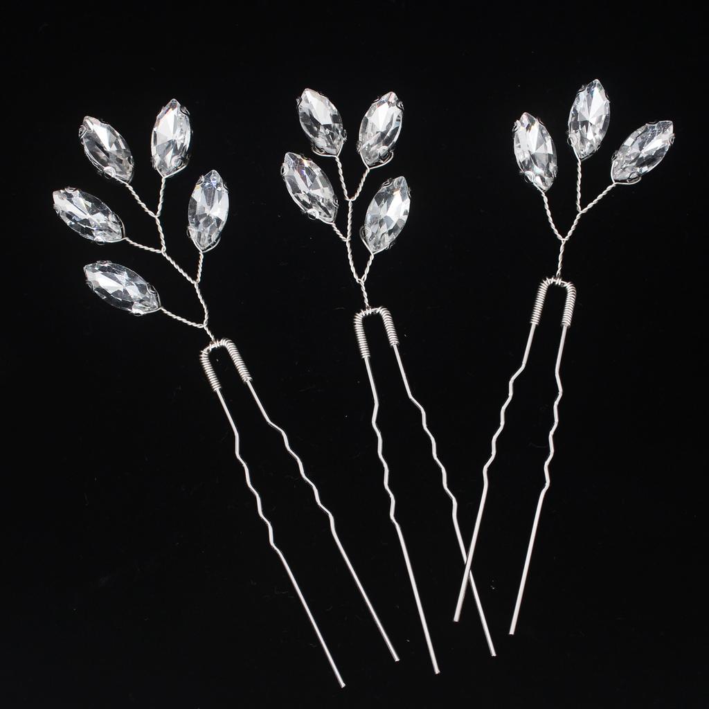 Handmade Pearl Flower Hairpin Gold Color Leaf Shaped Metal Wedding Bride Hair Clips Hair Jewelry Accessories Bride Hair Wear