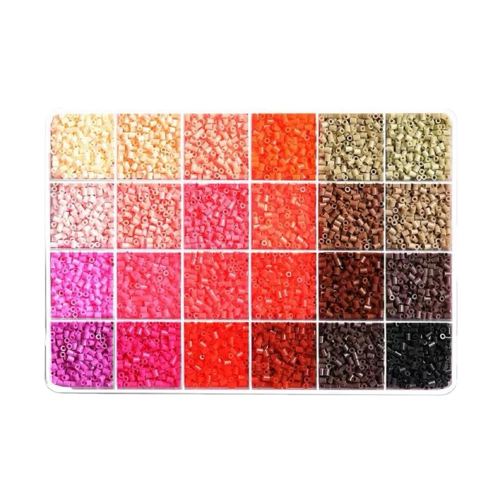 2.6MM Plastic Ironing Beads DIY Color Puzzle Fuse Beads Kit Lightweight & Portable for Indoor Entertainment Party Activities