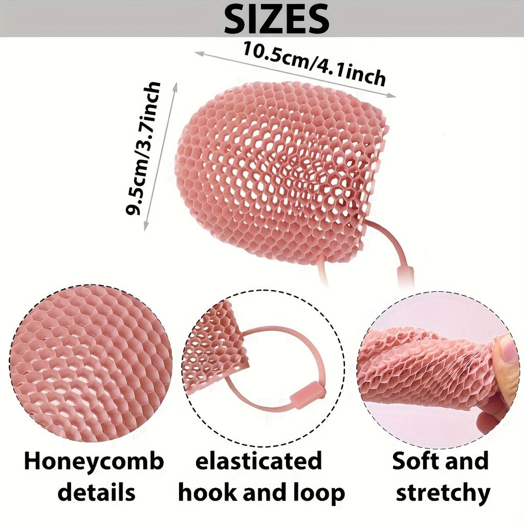 1PC TPU Material Honeycomb Exfoliating Finger Mitt For Face And Body, Innovative Production Process, Three-Dimensional Honeycomb Weave Structure