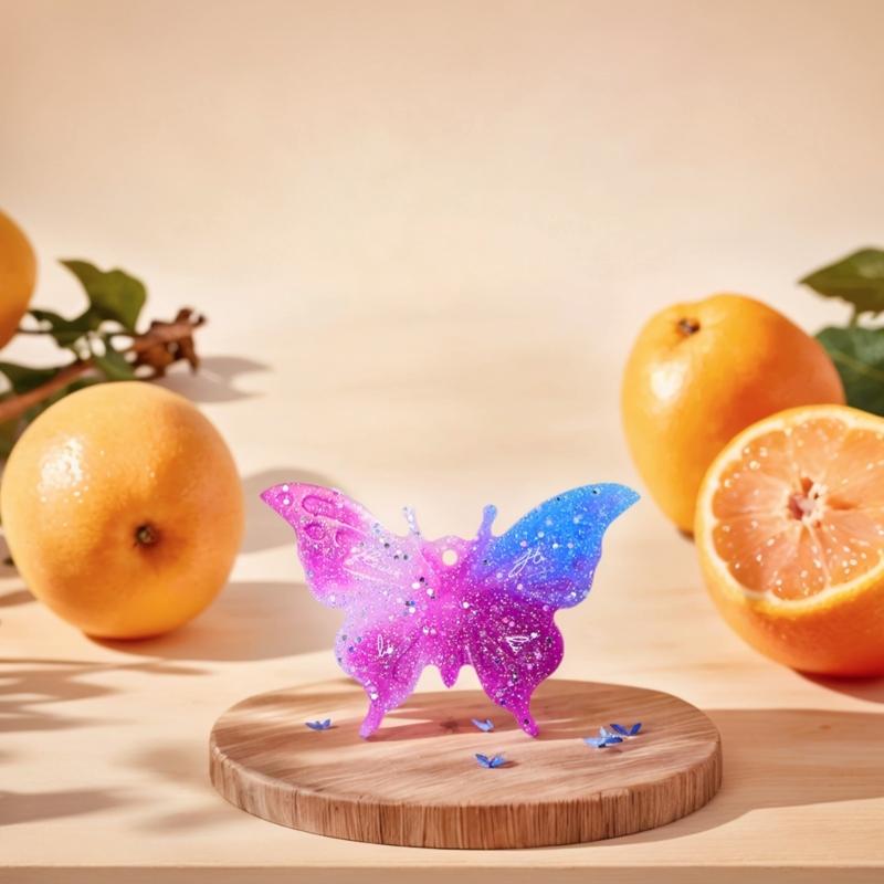 Butterfly Pendant Silicone Molds for Epoxy Resin Earring Jewelry Making Resin Jewelry Silicone Molds with Hole