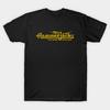 Men Black Print T-shirt Distressed Retro Hammerjacks No-Cut Transfer Paper Print Cotton Tshirt