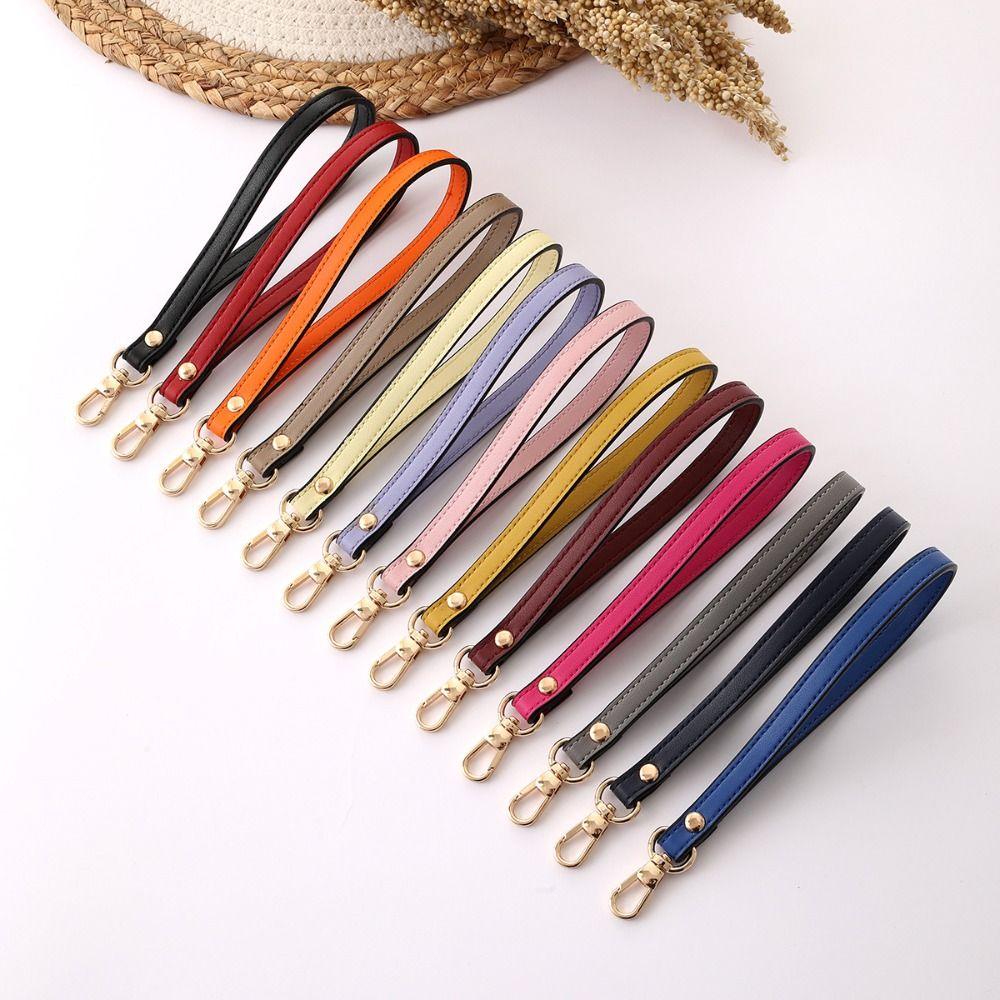 Clutches Strap Leather Wrist Strap Anti-Lost Hand Strap Sweet Bag Accessories  Girls