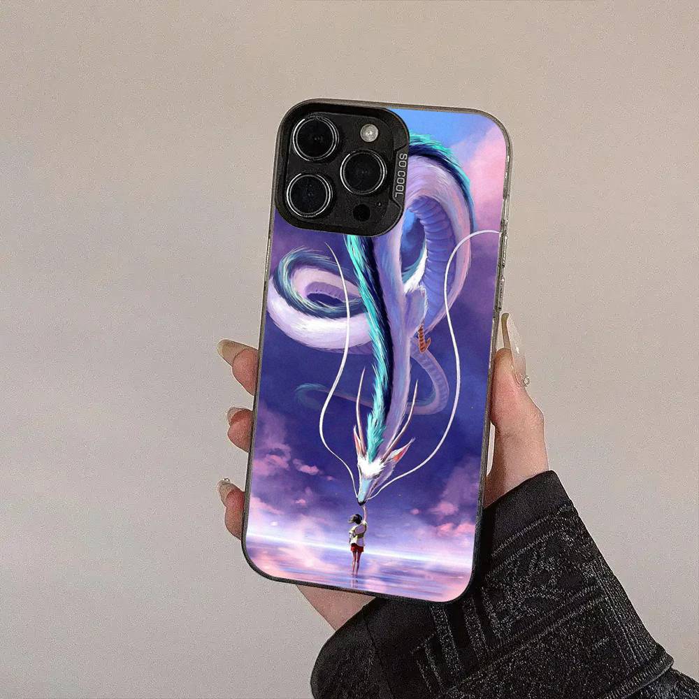 S-Spiriteds Flower A-Away Cover For IPhone 17Air 16 15 14 13 12 11 Pro Max X XS XR Plus Colorful Silver Phone Case