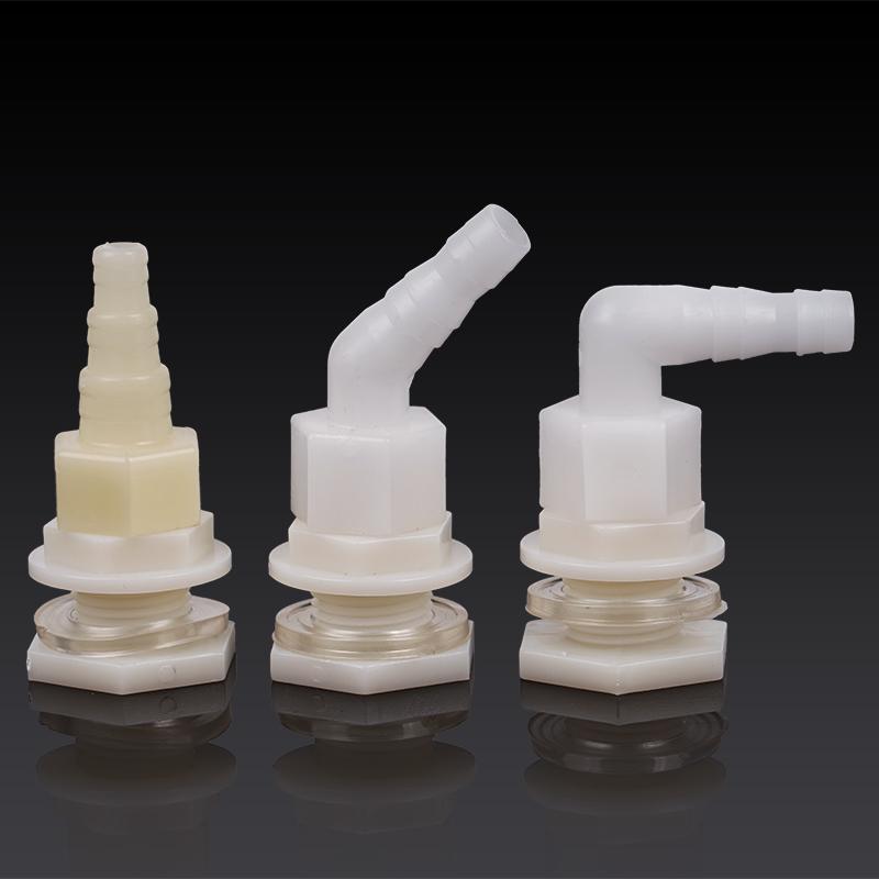 2Pcs Water Tank Hose Outlet Inlet Plastic Connector Poultry Pet Farming Chicken Rabbit Drinker Barbed Pagoda Joint Coupling
