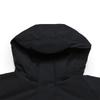FILA White Classic Minimalist Daily Casual Commuter Versatile Stain-Resistant Plush Comfortable Mid-Length Hooded Down Jacket F11M543912FBK
