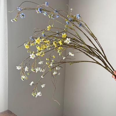 Long-Branch Pearly Plum Delphinium Artificial Flowers for Soft Wedding Decoration