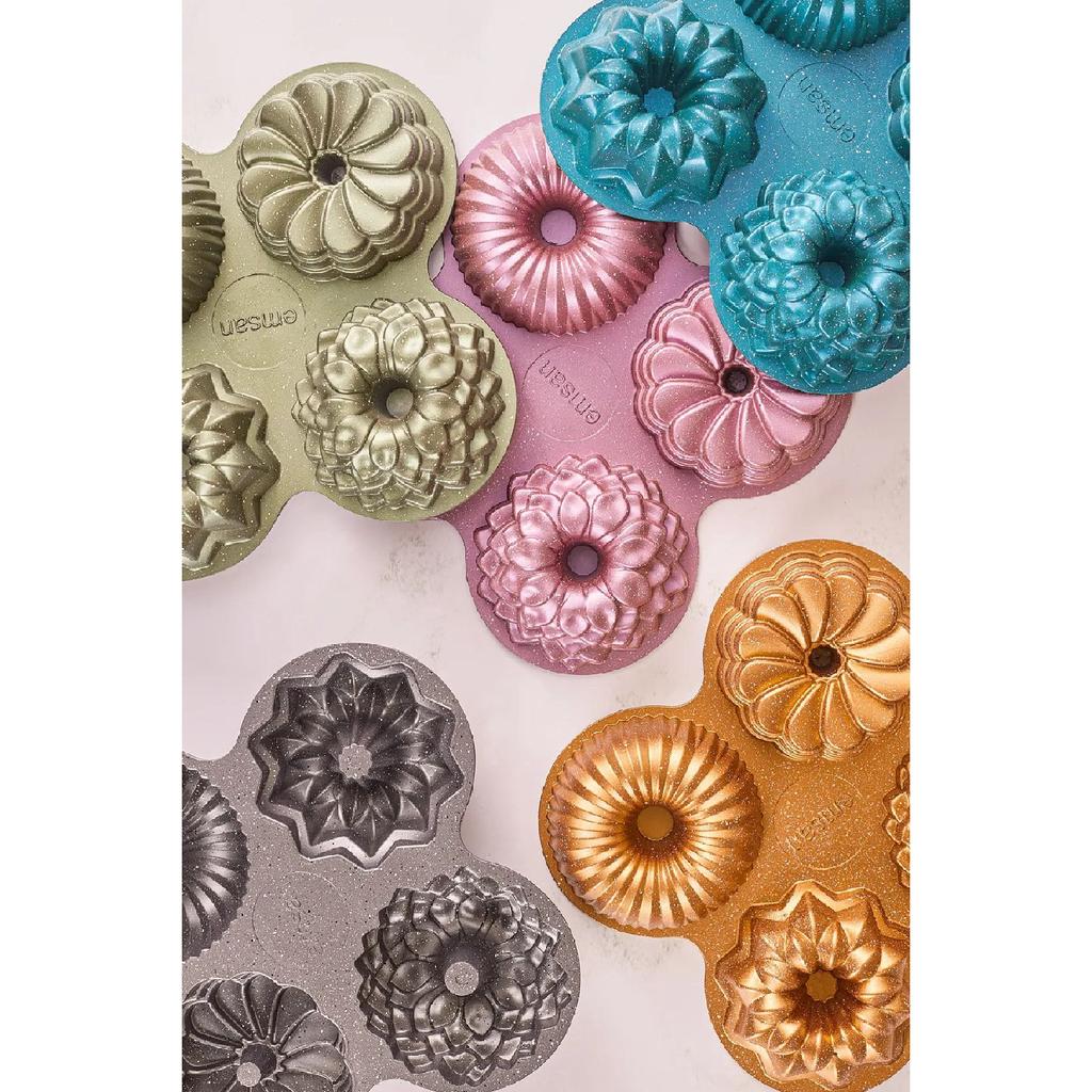 Griss Four In One 4-piece Gray Cake Mold