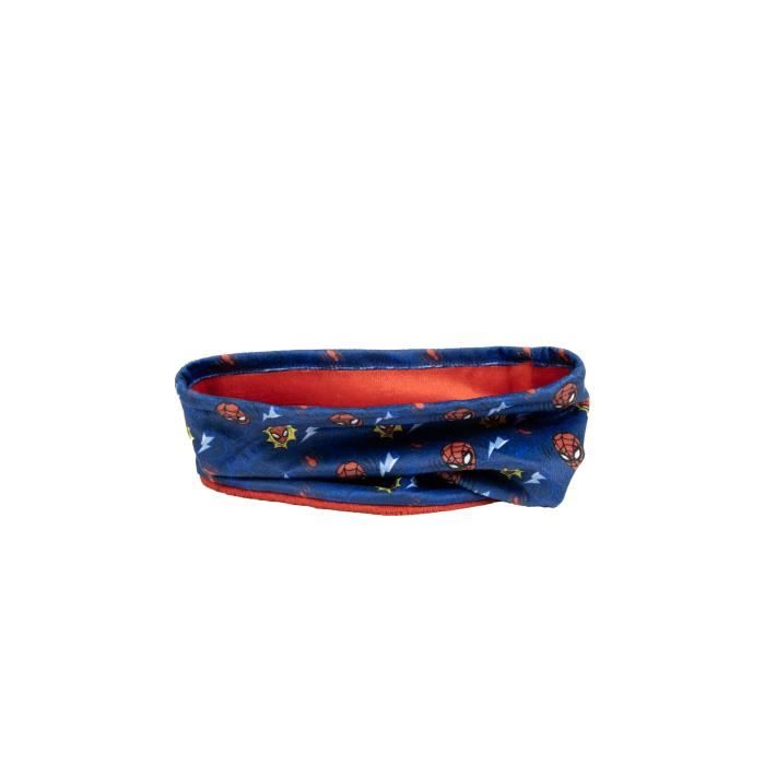 Snood Enfant - Spider-Man - Masque Iconique - Doux - Confortable - Doublure Rouge