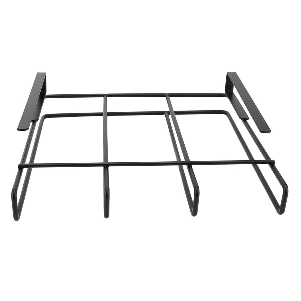 Under Cabinet Hanging Rack Carbon Steel Space Saving Under Cabinet Hanging Organizer for Kitchen Pot Lid Chopping Board