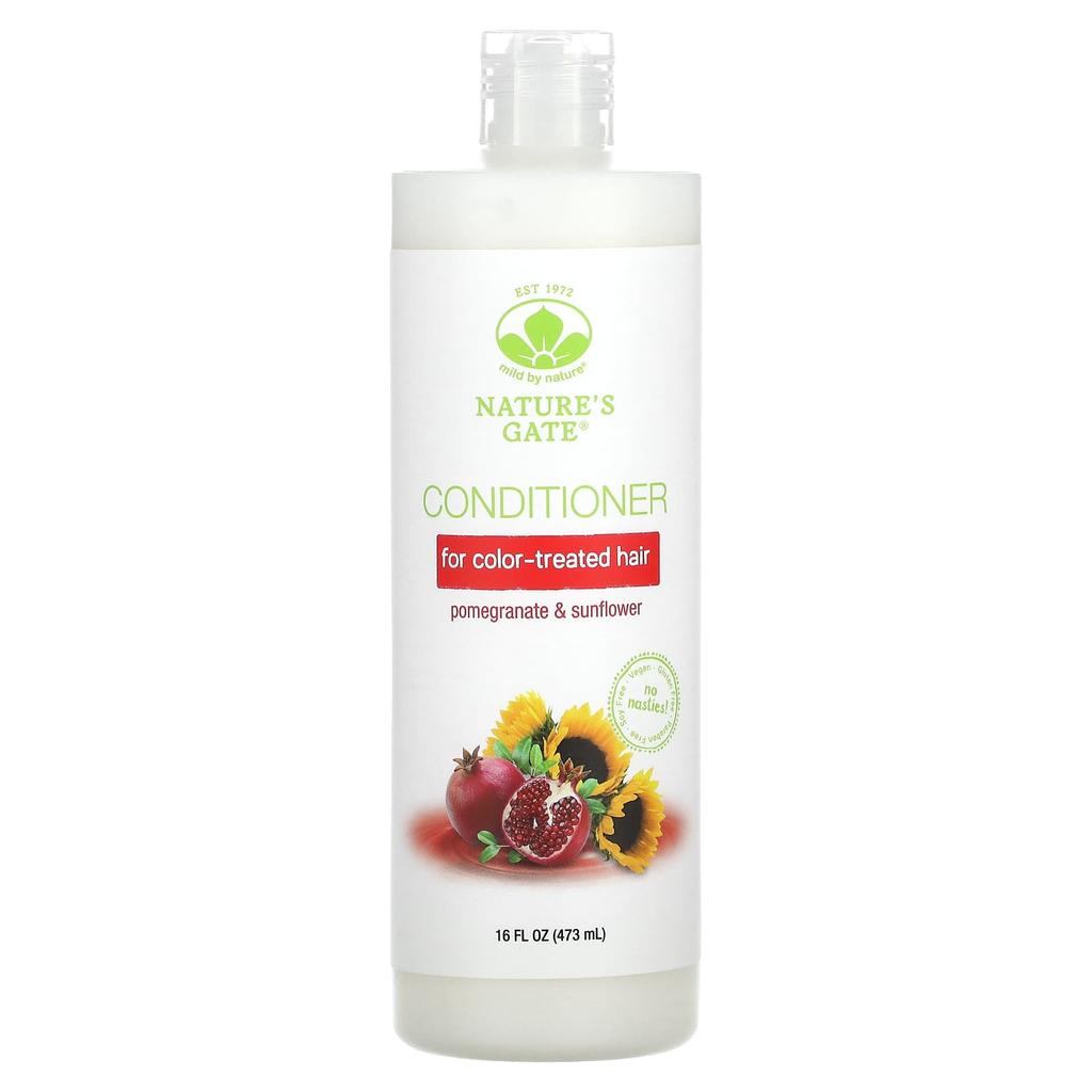 (Nature'S Gate), Pomegranate & Sunflower Conditioner, Color-treated Hair, 473 Ml (16 Fl Oz)
