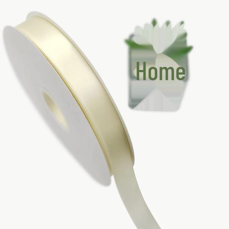 Milky White Polyester Ribbon for Gift Boxes and Cake Shops (0.6-5cm)