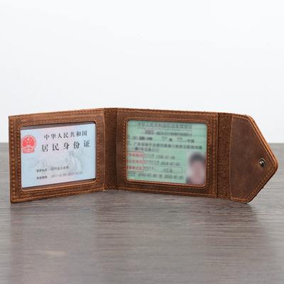 Genuine Leather Card Holder Driver's License Leather Case First-layer Cowhide Female Handmade Retro Mad Horse Leather Driver's