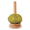 Wood Yarn Ball Holder Paper Towel Rack Vertical Rotating Weaving Tool Rack Storage Winding Roll Holder Dispenser for Crocheting
