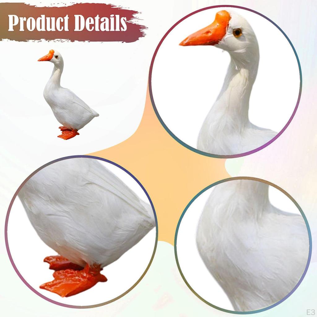 Statue Decoration Cute Showpiece Simulation Sculpture Animal Figurine for Outdoor Indoor Porch Farm