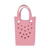 DIY Holes Beach Bag Mini Storage Bag Fashion Tote Bag  Women