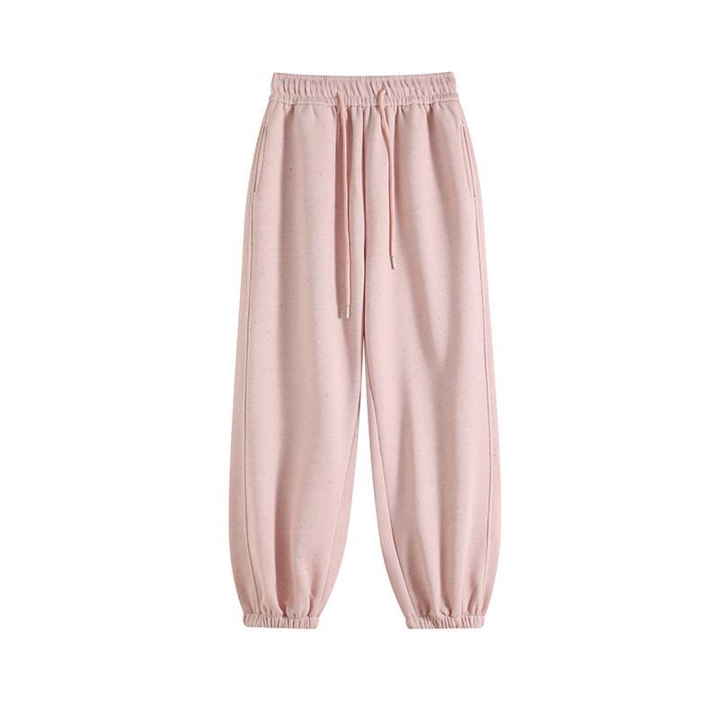 Rainbow Dot Sweatpants Women's Spring and Autumn New High-waisted Loose Casual Lazy Pink Sweatpants