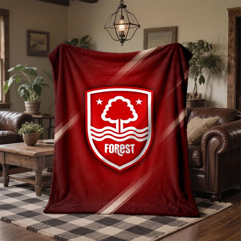 Nottingham Forest Theme Fleece Blanket Cozy Soft Plush Blanket For Bedroom Couch Travel