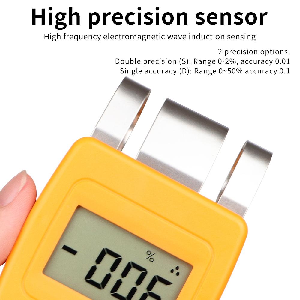 Digital Carton Concrete Paper Wood Meat Moisture Tester Wood Moisture Meter Portable Multifunctional Moisture Content Analysis