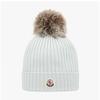Moncler Pompom Beanie Logo Patch 3b00007 A9327 91z