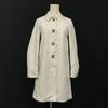 /Cotton Coat with Polka Dot Lining/Outerwear/2/S/Light Beige/100% Cotton/Turn Button Closure(USED)